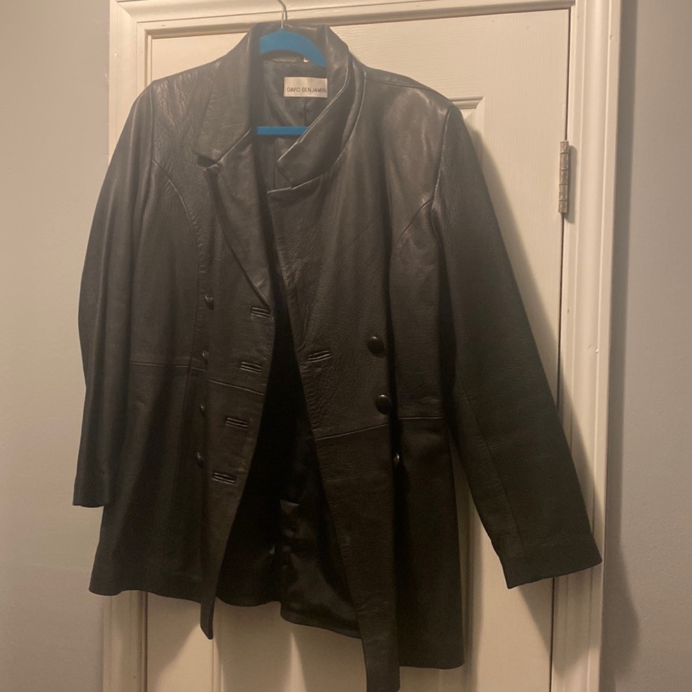 David Benjamin Leather  Jacket Size 14
